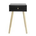 thumbnail image 2 of Mesa auxiliar Benzara Gaia con cajón de ratán de madera de pino de 71 cm, 2 of 6