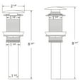 thumbnail image 2 of Novatto Vessel Sink Pop-Up Drain and Mounting Ring, Brushed Nickel, 2 of 2