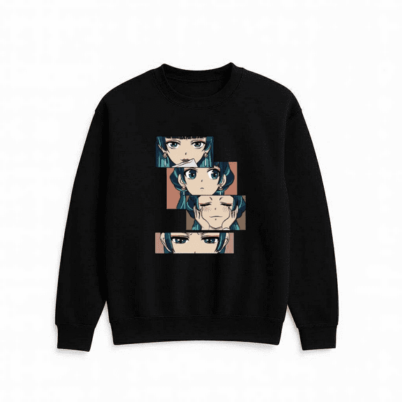 Apothecary Diaries Inspired Character Geometric Casual Outfit Fashion Sweatshirt, for men & women, up to size 5XL