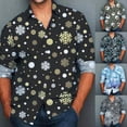 thumbnail image 3 of CENL Men Button Down Shirt Christmas Casual Long Sleeve Party T Dress Up Top Blouse, 3 of 9