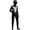 Black II, variant on Halloween Superhero Fancy Dress Costumes, Superhero Onesie Cosplay Outfits with Masks, One-Piece Superhero Jumpsuit, Halloween Party Dress up Performance Costume for Men, Black II/M