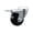Swivel - Total Lock Brake - Black, variant on 3.5 Inch Hard Rubber Wheel Swivel Bolt Hole Caster with Brake Service Caster