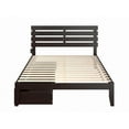 thumbnail image 4 of AFI Oxford 14" Queen Wood Platform Bed Frame with Set of 2 Storage Drawers, Espresso, 4 of 7