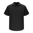 thumbnail image 5 of YLSDY Men's Button Collared Shirts Short Sleeve Golf Shirts Casual Button Collared Muscle Athletic Fit Stretch Workout Collared Shirt Black XL, 5 of 6