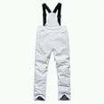 thumbnail image 6 of HCNTES Kids Waterproof Snow Bibs Toddler Boys Girls Ski Pants with Adjustable Shoulder Straps Warm Winter Wear(White,L), 6 of 7