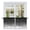 grey, variant on Christmas Gingerbread Tier Curtains, Winter Xmas Ball Candy Pine Leaf Beige Light Filtering Kitchen Curtains, 2Pcs Rod Pocket Half Window Treatments Panels for Sink Cafe Cabinet Camper 27.5x24 Inches