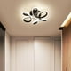 thumbnail image 4 of Luces de techo LED modernas con forma creativa para porche interior, montaje empotrado Luz cálida negra, 4 of 9
