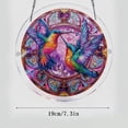 thumbnail image 2 of Acrylic Puzzles Suncatcher Window Hanging, 7.4 Inch Animals Sun Catcher Acrylic Puzzles Garden Decoration for Women Men Mom Birthday Gift Home Decor (Hummingbird), 2 of 5