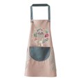 thumbnail image 1 of Encantadores delantales de conejito para mujer con bolsillos, 2 toallas laterales de terciopelo Coral, delantal impermeable y a prueba de aceite para cocinar, cocina, tareas domésticas, para regalo Wmkox8yii hjk5638, 1 of 1