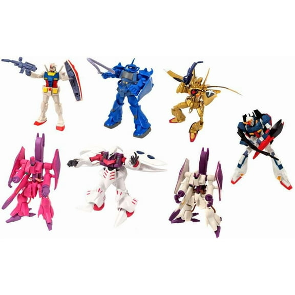 Gundam Gashapan DX4 Set of 7 Mini Figures