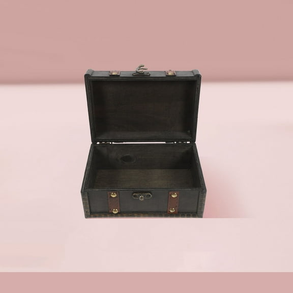 IDEANATEGRATE 1Pack Wooden Keepsake Box in Rustic Design for Collectors 6.7x4.5x3.3in