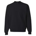 thumbnail image 4 of JERZEES NuBlend Crewneck Sweatshirt for Men and Women Black Color | Long Sleeve Pullover 8oz, 50/50 Cotton/Polyester Fleece Sweatshirt Size S, Pack of 2, 4 of 6