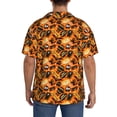 thumbnail image 3 of Gukieu Happy Halloween1 Print Men's Short-sleeved Shirts, Button-down Pocket Shirts, T-shirts, Beach Vacation Travel Summer Clothing-Small, 3 of 5