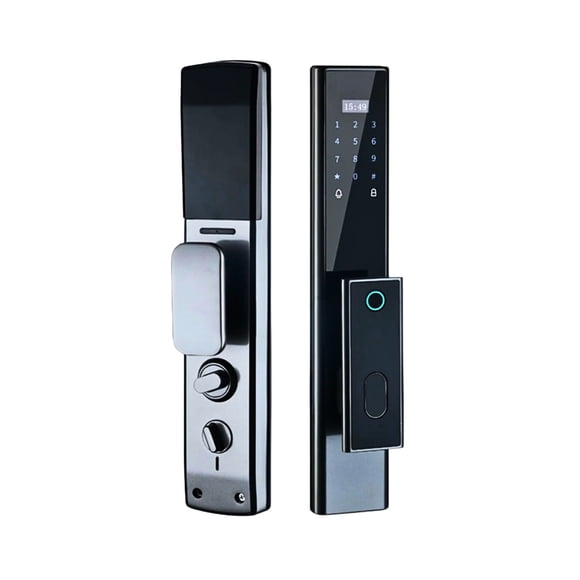 Cerradura Electrónica Inteligente Wifi De Seguridad. Con Timbre y 5 Métodos De Apertura: Huella Digital, Códigos, Tarjetas RFID, Aplicación Móvil, Llave Física.
