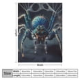 thumbnail image 4 of Orinice Spider Blanket Flannel Throw Blanket for Gifts for Women Men Girls Boys All Seasons Super Soft Cozy Plush Throws Blanket for Couch Sofa Bed Office  50x60in, 4 of 6