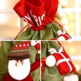 thumbnail image 4 of Santa Claus Plaid Christmas Gift Bags with Drawstring - Perfect for Holiday Party Favors & Decorations, Bulk Pack, 4 of 6