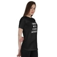 thumbnail image 1 of Inkmeso T-Shirt Femme Citation "Je Ne Suis Plus avec Stupide" avec Imprimé Graphique, 1 of 7