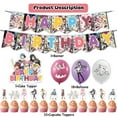 thumbnail image 2 of 32 Pcs For Puella Magi Cartoon-Themed For Madoka Magica Party Decoration Set - Includes Banner, Cake Topper, 12 Cupcake Toppers, and 18 Balloons for Celebratory Occasions, 2 of 4