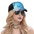 thumbnail image 5 of Disketp Butterflies And Waterlily In Water Print Trucker Hat Men Women - Mesh Baseball SnapBack Cap, 5 of 7