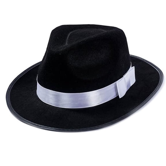 Stage Props Fedora Hat for Masquerade Party Gentleman Hat Jazzs Hat with Belt Adult Carnival Party Costume Accessory Cap