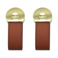 thumbnail image 1 of OUNONA 2Pcs Gate Handle Alloy Light Brown Exotic Style for Interior Designers, 1 of 7