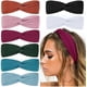 thumbnail image 1 of UBIUO Diademas para mujer, diademas elásticas bohemias con nudos retorcidos para niñas, turbante cruzado, turbante liso, accesorios para el cabello de moda para yoga y entrenamiento., 1 of 5
