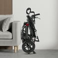 thumbnail image 3 of ChicHomey Foldable Adult Reclining Wheelchair,Adjustable Backrest 90°-175°,with Headrest ,286.6 lbs Capacity,for the elderly,and other groups with limited mobility., 3 of 16