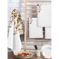 thumbnail image 2 of Orange Eucalyptus Leaves Kitchen Dish Towels for Drying Dishes Set of 2, Weeping Spring Botanical Summer Waffle Weave Microfiber Hand Tea Bathroom Towels Quick Dry & Absorbent Towel 15.7x23.6, 2 of 7