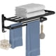 thumbnail image 1 of Toallero De Baño Estante De Baño Sin Perforaciones Estante De Almacenamiento De Toallas De Baño Plegable Antioxidante Montado En La Pared Con Adhesivo Para Baño De Cocina Interior matsuzay HA027117-01, 1 of 7