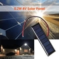 thumbnail image 4 of Panel Solar 4V 0.2W Mini panel solar epoxi de 2 hilos 8 celdas solares para proyectos solares 3x1 pulgadas, 4 of 6