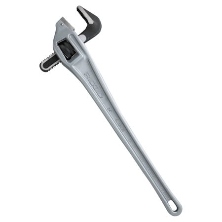 Heavy-Duty Pipe Wrenches, Alloy Steel Jaw, 24 in by Ridge Tool Company