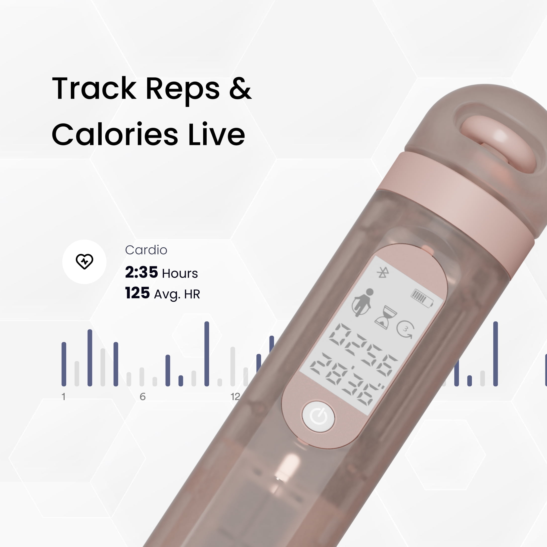 Smart Jump Rope with AI Powered Fitness Tracking,  Lifetime Fitness App Access, Adjustable for Men, Women, Cardio Workout, Weight Loss, Home Gym Exercise Equipment, Cordless Skipping Balls Included