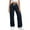 Dark Blue, variant on SwiftWear Women's Straight Leg Cargo Pants with Elastic Waist, Casual Loose Fit Multi-Pocket Workwear Trousers Comfortable Utility Pant with Side Pockets
