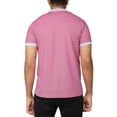 thumbnail image 2 of X RAY Men's Slim Athletic Fit Short Sleeve Performance Stretch Cotton Polo Shirt, Raspberry, Small, 2 of 6