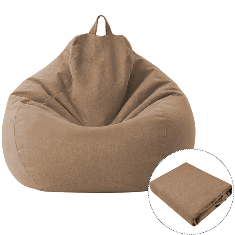 NVPPXV Bean Bag Chair Cover Lazy Sofa Comfy Solid Color Lounger Bean