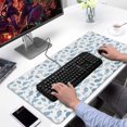 thumbnail image 2 of 31.5x15.7 Inch Gaming Mouse Pad, Non-Slip Stitched Rubber Desk Mat for Desktop & Laptop,Whale Marine Animal Blue White Pattern, 2 of 6