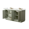 thumbnail image 2 of Wyndham Collection WCF414166DLZGTUS3MXX Strada 66" Free Standing Double Basin Vanity Set -, 2 of 7