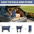 thumbnail image 5 of Multi-Functional Collapsible Cart with Rotating Handle, SHINPT Heavy Duty Utility Cart with 360° All-Terrain Wheels, Foldable Shopping Cart for Transport, Groceries, Outdoor, Trolley Cart with Brakes, 5 of 8