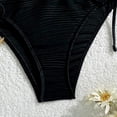thumbnail image 6 of Xdegoge Bikini Sets for Women Bandeau High Waisted Two Piece Bathing Suits Crinkle Seashell Details Tummy Control Flattering Pool Party Swimming Suits, 6 of 8