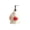 A002- Red, variant on Cute Rabbit Bathroom Hand Dispenser Purple Decorative Countertop Hand Bottle for Small Bathroom Counter