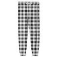 thumbnail image 4 of Ashirexll Winter Pajamas for Men, Mens Pajama Pants, Checkered Printed Sleepwear Pants with Elastic Drawstring Waist and Bundle Leg, 4 of 5