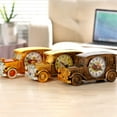 thumbnail image 5 of Retro Vintage Car Alarm Clock - Big Numbers Digital Pointer Time Display, Plastic, Desktop Antique Clock - Home Decor for Bedroom, 5 of 8