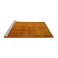 thumbnail image 2 of Ahgly Company Machine Washable Indoor Square Persian Yellow Traditional Area Rugs, 4' Square, 2 of 4