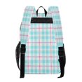 thumbnail image 3 of Large Clear PVC Backpack Heavy Duty See Through Backpack for Adults Work Travel, Cyanpinkcheck Printed 12L, 3 of 8