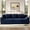 Blue, variant on 3-Seater Cloud Couch for Living Room, Oversized Corduroy Floor Sofa with Memory Foam & 3 Pillows, Compressed Boneless Couch