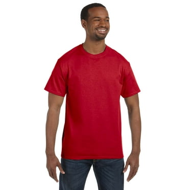 Gildan G500 Adult Heavy Cotton T-Shirt, Red, L, Pack Of 5, Mens T-Shirts
