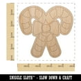 thumbnail image 2 of Candy Canes with Bow Christmas Wood Shape Unfinished Piece Cutout Craft DIY Projects - 4.70 Inch Size - 1/8 Inch Thick, 2 of 7