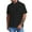 Black, variant on JTieacloth Formal Shirt Business Mens Casual Button Down Shirts Short Sleeve Summer Cuban Wedding Shirt Hawaii Vacation Beach Shirts Black