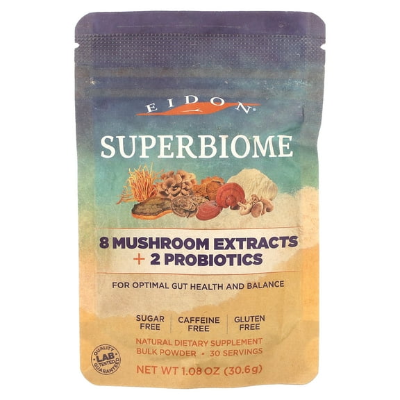 Eidon Ionic Minerals Superbiome, 8 Mushroom Extracts   2 Probiotics, 1.08 oz (30.6 g)