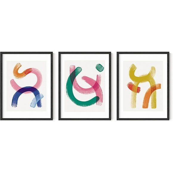 shiyou-Set of 3 Modern Prints Wall Art, Wall Art Geometric, Abstract Wall Art, Geometric Print Art, Modern Wall Arts, Modern Abstract Wall Art, Geometric Wall Print (UNFRAMED, 12x16)